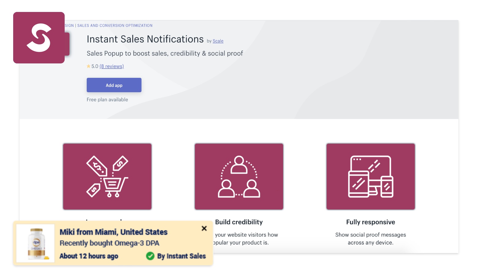ToastiBar - Sales Notification, Sales Popup